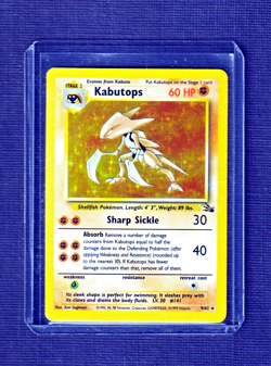 POKEMON 1999 FOSSIL SET HOLO 9/62 Appears Never Played AA - Image 1