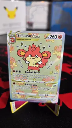 Simisear VSTAR Crown Zenith Galarian Gallery GG37 Ultra Rare Pokemon TCG - Image 1