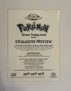 Pokemon 2000 Topps Chrome Series 1 Uncut Exclusive Preview Rare Wigglytuff NM-MT - Image 2