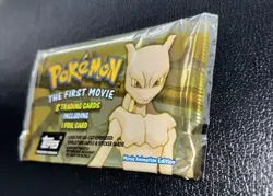 Pokemon Topps The First Movie Sealed Unopened Booster Pack Black Logo - Image 3