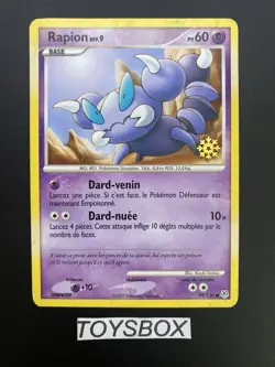 Carte Pokemon Rapion Flocon Calendrier 99/130/ Bloc DP Promo / Bon Etat FR - Image 2