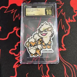 2023 POKEMON STICKERS B-SIDE LABEL GROWLITHE & ARCANINE CGC 10 PRISTINE - Image 2
