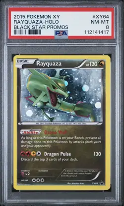 2015 POKEMON XY BLACK STAR PROMO RAYQUAZA #XY64 PSA 8 NEAR MINT ARITA - Image 1