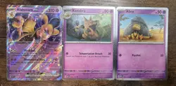 Pokemon 151 Abra 063 Kadabra 064/165 Alakazam ex SVP 050 Cosmos Holo Promos MINT - Image 1