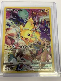 Pokemon TCG Pikachu Secret Rare Full Art Holo 160/159 Crown Zenith - Image 5