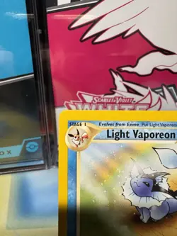 Pokemon Light Vaporeon Neo Destiny Regular 80HP Stage 1 52/105 Uncommon - Image 2