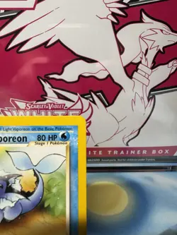 Pokemon Light Vaporeon Neo Destiny Regular 80HP Stage 1 52/105 Uncommon - Image 3