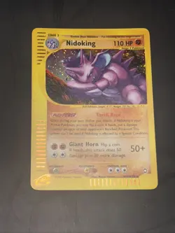 Nidoking Holo Rare H18/H32 Aquapolis 2002 Pokemon LP - Image 1