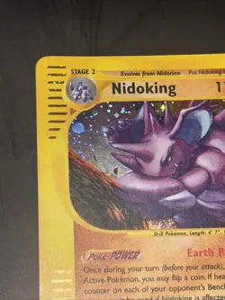 Nidoking Holo Rare H18/H32 Aquapolis 2002 Pokemon LP - Image 3