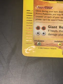 Nidoking Holo Rare H18/H32 Aquapolis 2002 Pokemon LP - Image 5