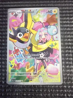 Ionos Wattrel 231/217 English Raw Pokemon Illustration Rare Near Mint - Image 1