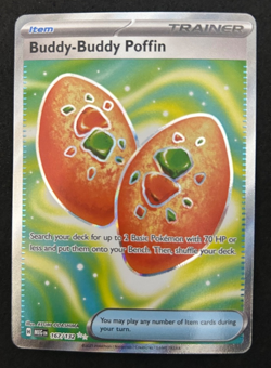 2025 POKEMON MEGA EVOLUTION 167/132 BUDDY-BUDDY POFFIN ULTRA RARE - NM - Image 1