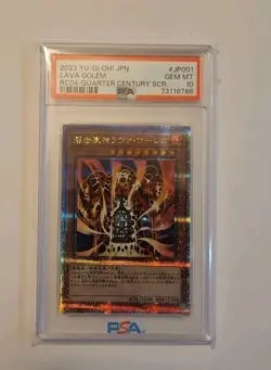 PSA 10 Lava Golem RC04-JP001 Secret Rare Japanese Yugioh - Image 1