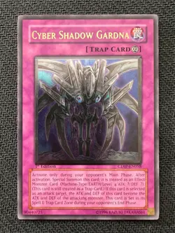 Yugioh Cyber Shadow Gardna 1st Edition Ultimate Rare CDIP-EN058 LP/NM - Image 1
