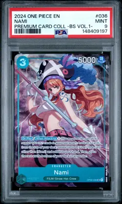 2024 ONE PIECE PREMIUM COLLECTION BEST SELECTION VOL.1- #036 NAMI PSA 9 - Image 1