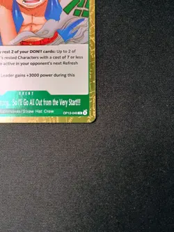 I Know You're Strong... So I'll Go All Out From The Very Start OP13-040 R (Foil) - Image 3