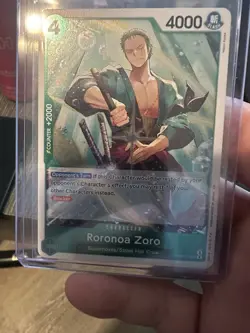 One Piece CCG Roronoa Zoro PRB02-006 Premium Booster Vol. 2 Rare Foil 4000 Power - Image 1