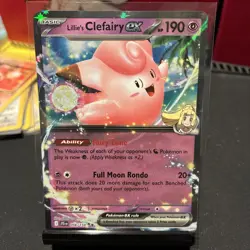 2025 Pokemon SV Journey Together JTG EN Lillie's Clefairy ex Double Rare 056/159 - Image 1