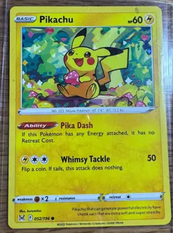 Pokemon Pikachu - 052/196 - Common Lost Origin MP - Image 1