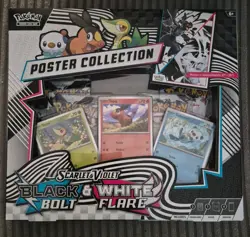 Pokemon TCG Black Bolt And White Flare Poster Collection New Sealed , in Hand ✅ - Image 1