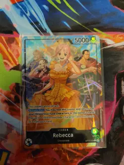 One Piece OP15 Rebecca Alt ART OP15-039 Leader* Foil Adventure On Kami's Island - Image 1