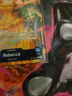 One Piece OP15 Rebecca Alt ART OP15-039 Leader* Foil Adventure On Kami's Island - Image 3