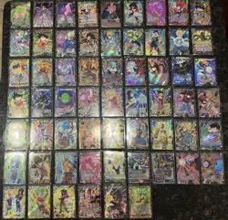 SUPER RARE Foil Lot of 60 Dragon Ball Super Card Game LP - Image 1