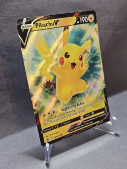 Pikachu V - SWSH198 - Pokemon Sword & Shield Promo Ultra Rare Holo Card - Image 3