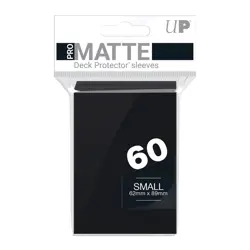 60 Ultra Pro Matte Black Small Deck Protector New Yugioh Card Sleeves Size tcg - Image 1
