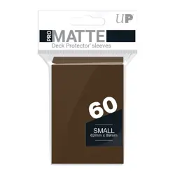 60 Ultra Pro Matte Brown Small Deck Protector Card Sleeves New Yugioh Vanguard - Image 1
