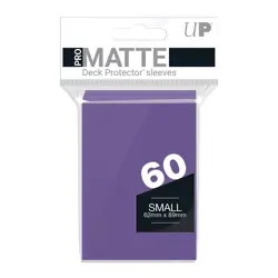 60 Ultra Pro Matte Purple Small Size Deck Protector New Gaming Card Sleeves tcg - Image 1