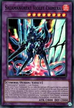 OP11-EN010 SALAMANGREAT VIOLET CHIMERA SUPER RARE UNL EDITION NM YuGiOh TCG - Image 1