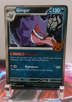 Gengar (Cosmos Holo) 057/091 Trick or Trade 2024 Holo NM- CARD G - Image 1