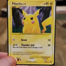 Pokemon Pikachu 112/111 Rising Rivals Holo Secret Rare Card 2009 English - Image 1