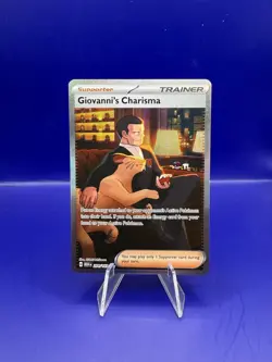 Giovanni's Charisma 204/165 SIR Scarlet & Violet 151 Pokemon TCG Card NM - Image 1