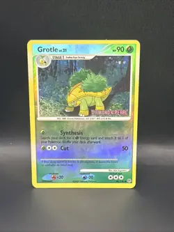 Pokemon TCG Grotle Card 49/130 Reverse Holo Stamped Diamond & Pearl - Image 1