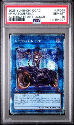 YuGiOh I:P Masquerena PSA10 Alt Art 25th Secret Rare Quarter Century Japan - Image 1