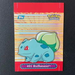 Pokemon Topps #01 Bulbasaur Card Pop-Up 8 of 10 TV Animation Series 3 - Image 1