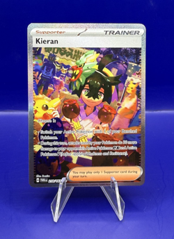 Kieran 218/167 Scarlet & Violet Twilight Masquerade Pokemon TCG Trainer Card NM - Image 1