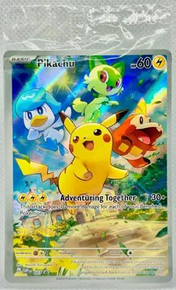 Pikachu 027 Sv: Scarlet & Violet Promo Cards Holo SEALED NM - Image 1