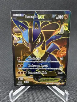 Pokemon Card - Lucario EX XY Furious Fists 107/111 Ultra Rare Full Art Holo - Image 1