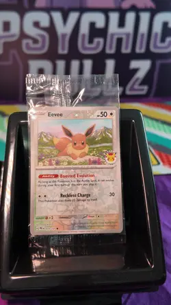 Eevee Pokemon Day Stamped Sealed Promo Card 074/131 2025 Exclusive Reverse Holo - Image 1