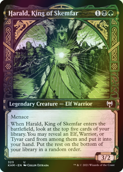 MTG Harald, King of Skemfar Showcase Foil ** Kaldheim ** English (NM) - Image 1