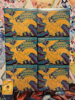 Pokemon Ascended Heroes Elite Trainer Box ETB Sealed Lot of 6 Fast Free Shipping - Image 1