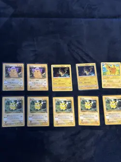 Pokemon TCG Detective Pikachu Set 10 Card Lot Pikachu & Detective Pikachu - Image 1