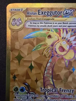 Pokemon Exeggutor EX Gold Surging Sparks 248/191 English Holo CENTERED MINT - Image 2