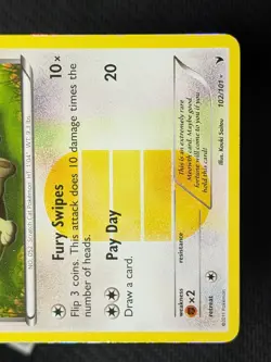 Meowth 102/101 - Noble Victories Secret Rare Holo Pokemon NM - Image 5