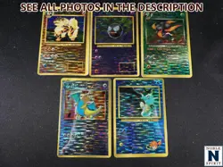 Pokemon TCG Japanese Vending Sticker Lot Dark Dragonite Gastly Arcanine (CS) - Image 1