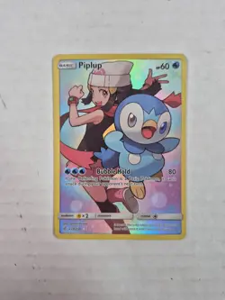 Pokemon TCG Piplup 239/236 Cosmic Eclipse Holo Secret Rare Full Art Card LP - Image 1