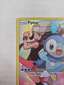 Pokemon TCG Piplup 239/236 Cosmic Eclipse Holo Secret Rare Full Art Card LP - Image 2